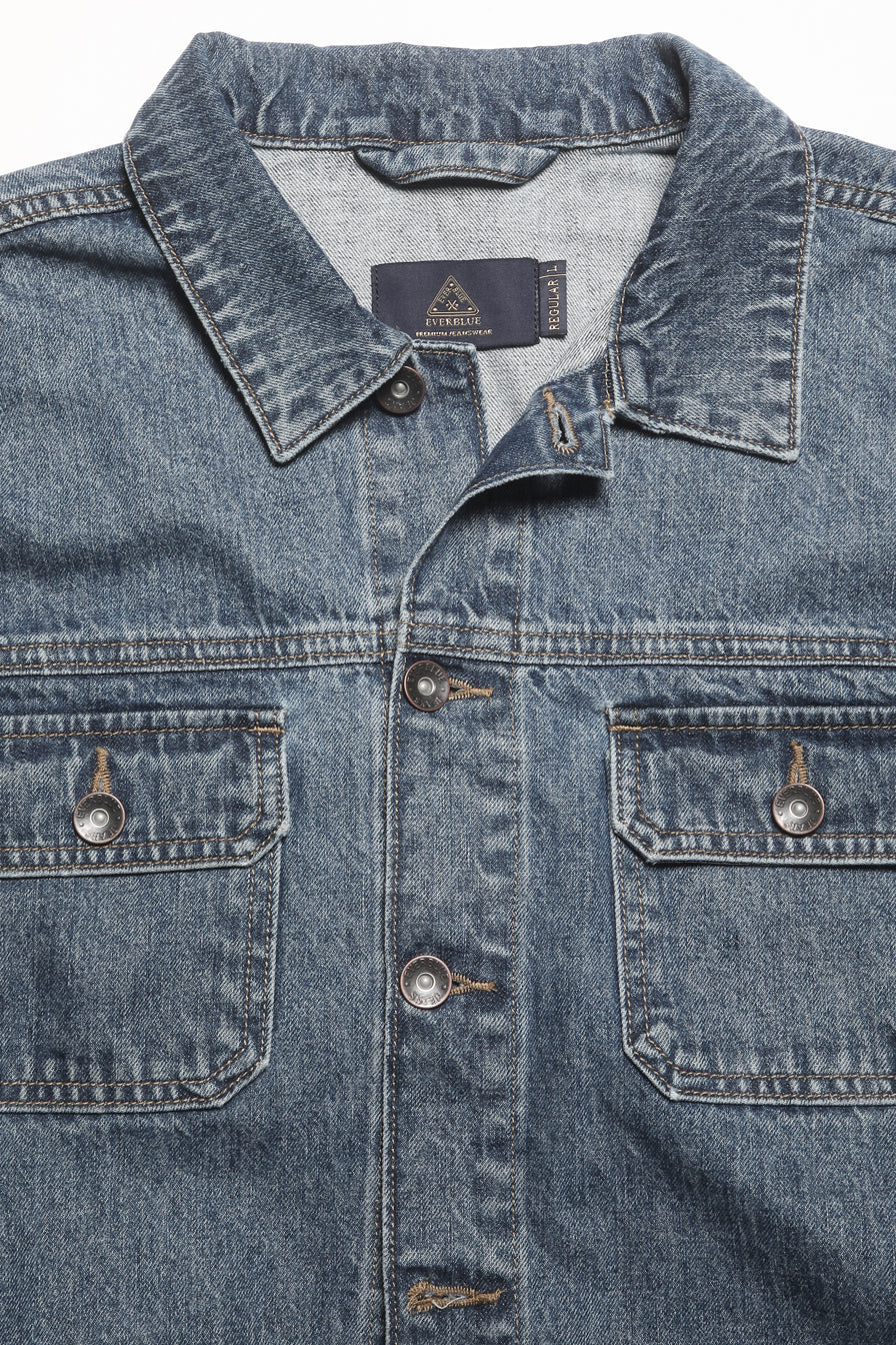 COLE-MEN MID BLUE CLASSIC TRUCKER JACKET