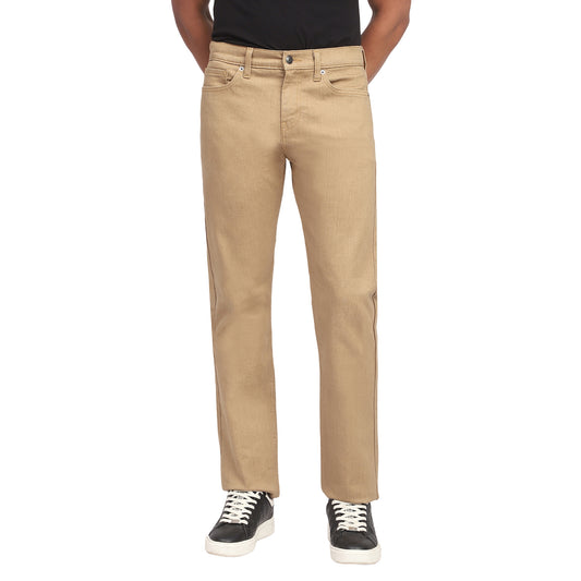 DROUFF-KHAKI REGULAR FIT JEANS