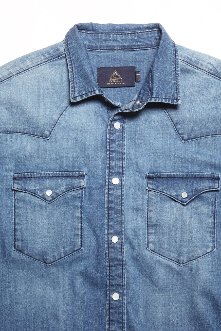 PAYTON-MEN LIGHT BLUE SLIM FIT SHIRT