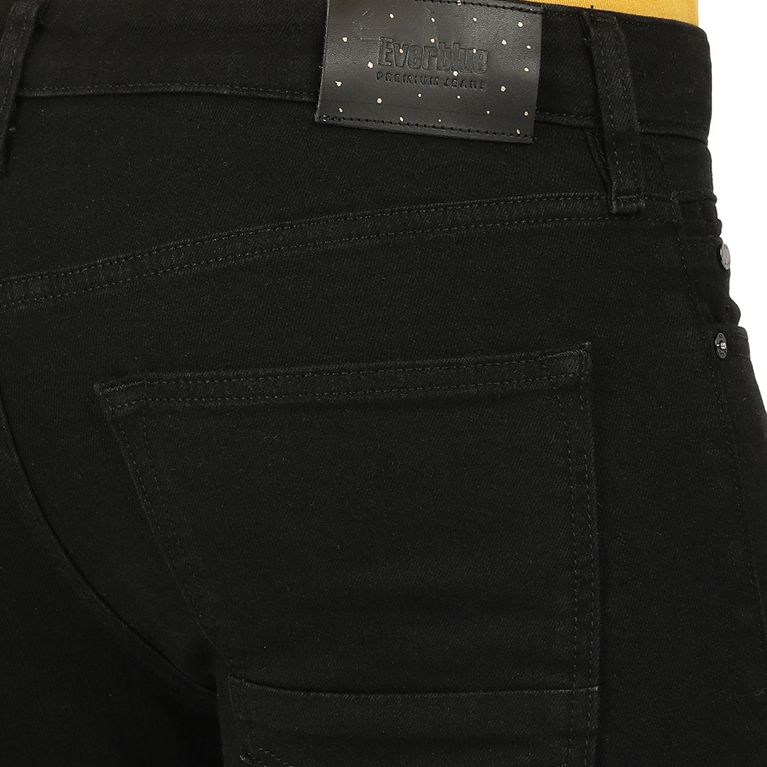 Elio-Black Regular Fit Jeans