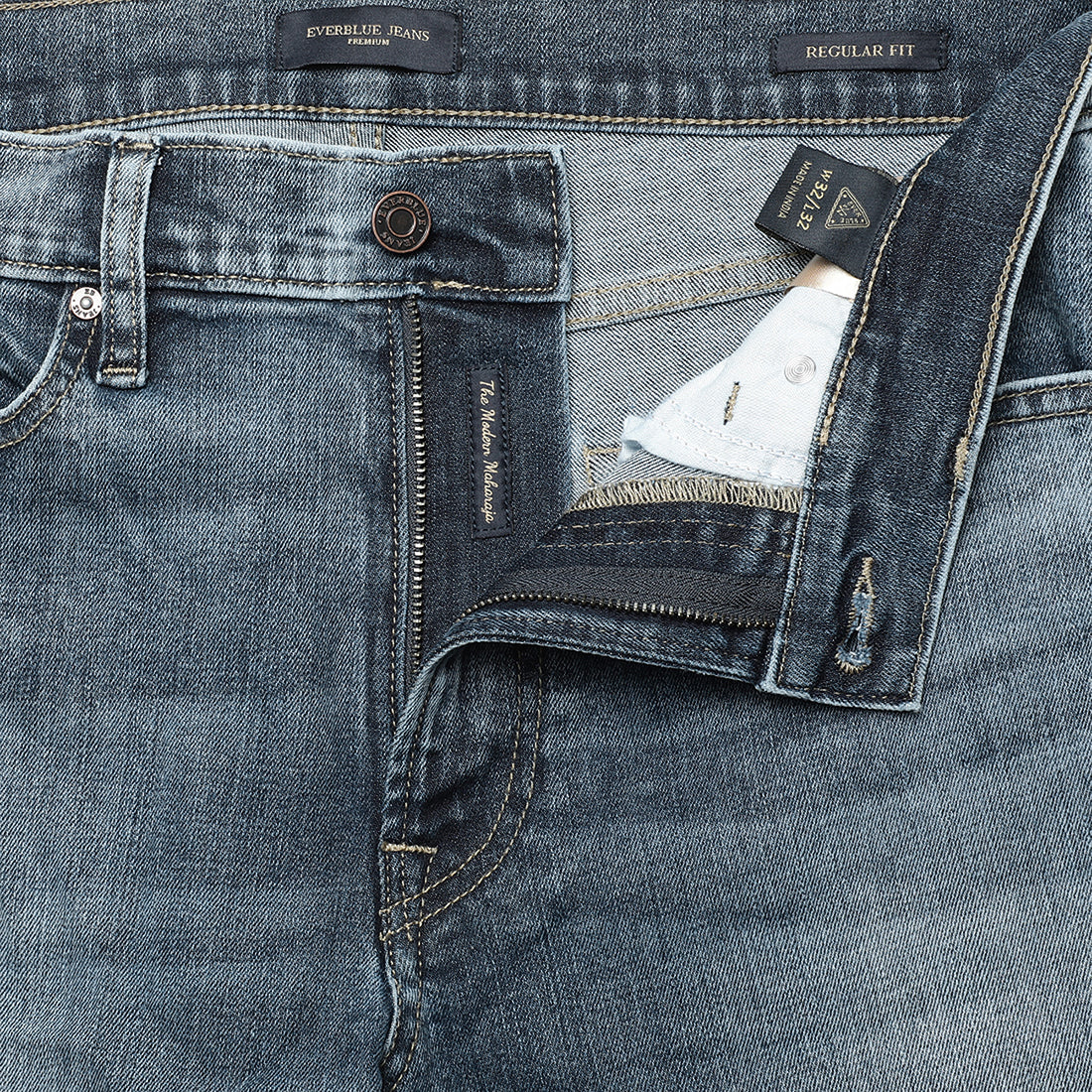 Alfredo-Blue Regular Fit Jeans