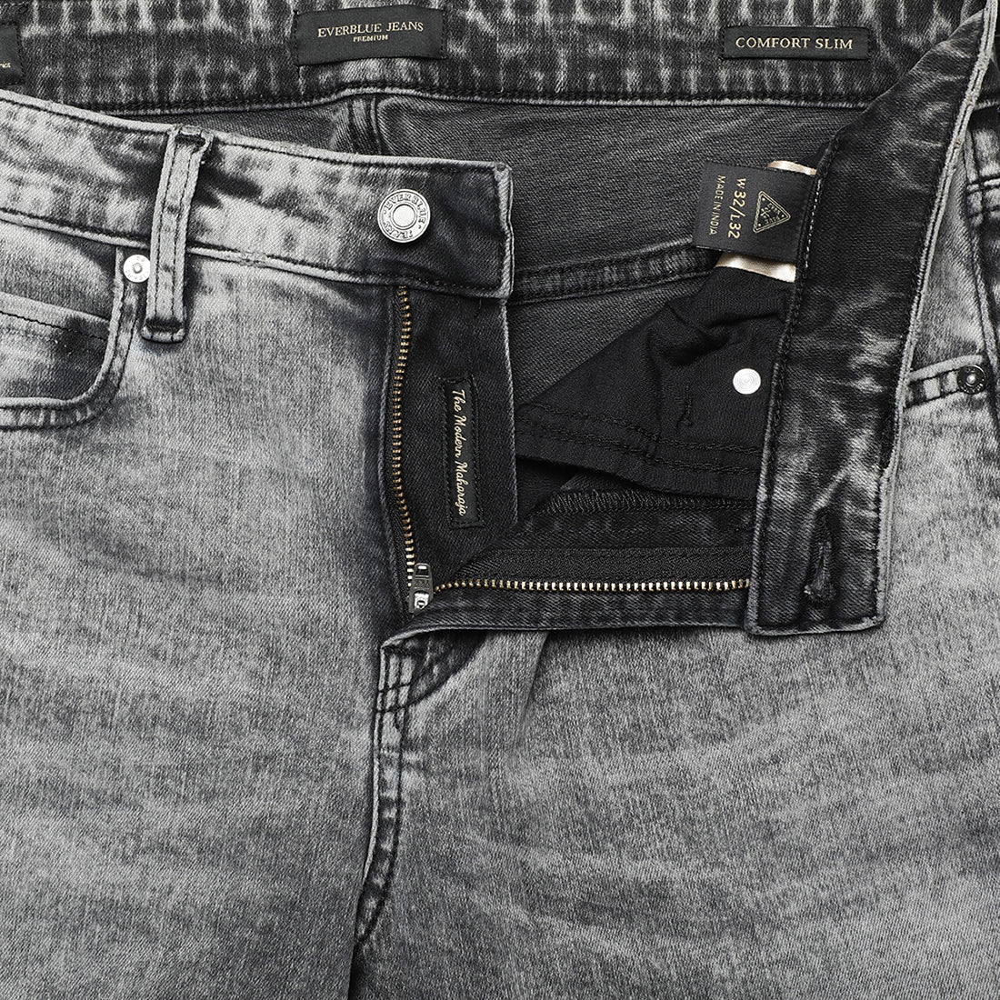 GIACOMO-Grey Regular Fit Jeans