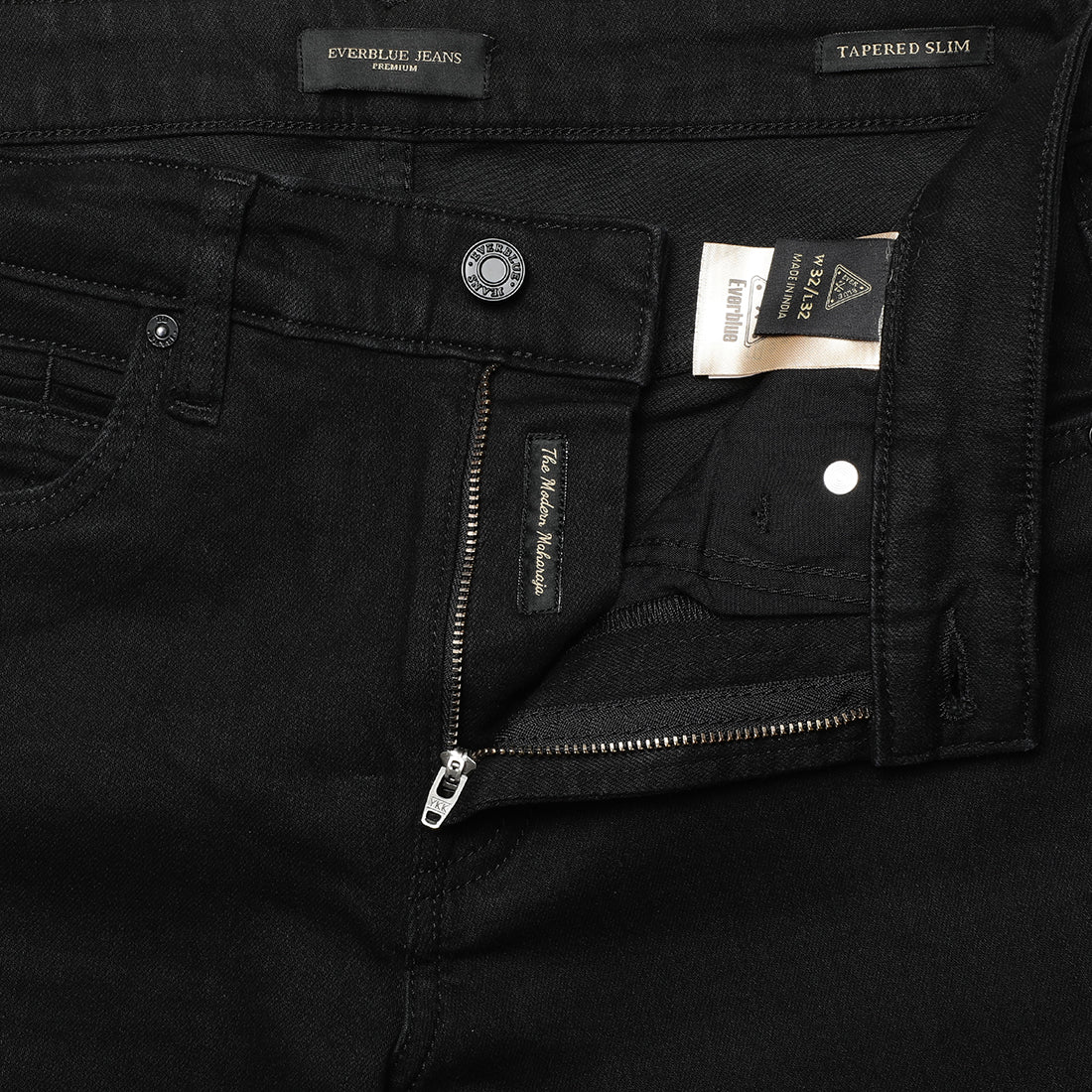 Elio-Black Regular Fit Jeans