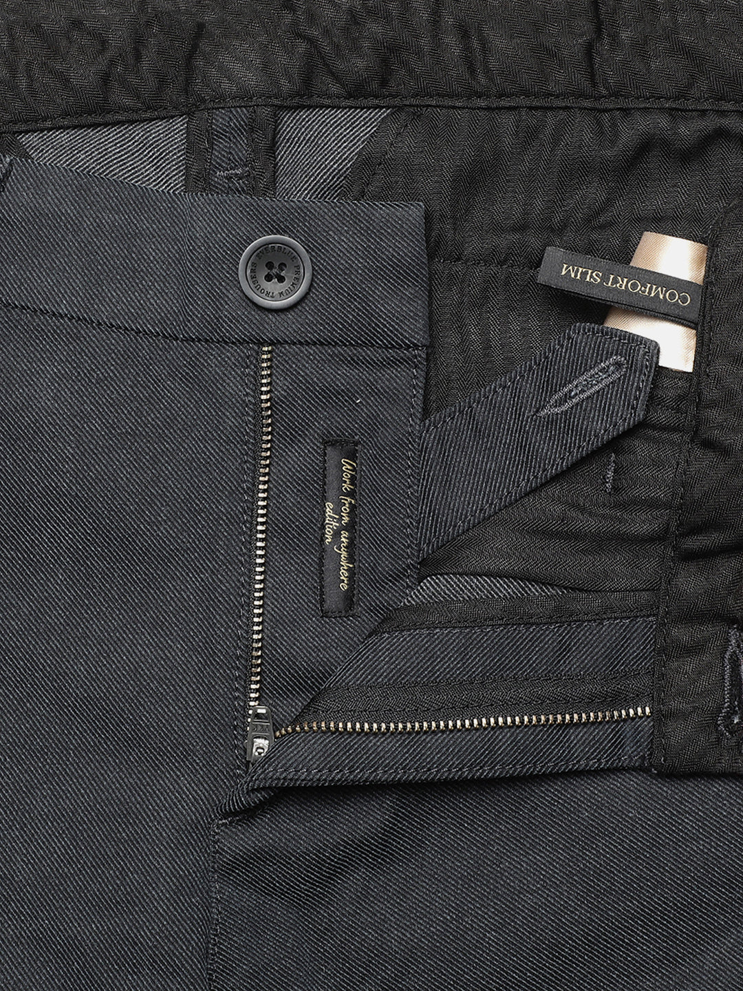 HORN BILL-Charcoal Grey Smart Casual Jeans