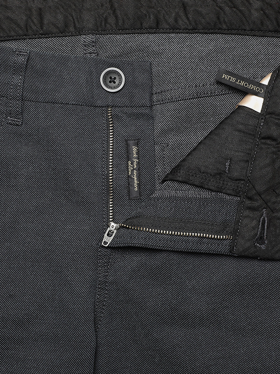 SEAGULL-Charcoal Grey Smart Casual Jeans