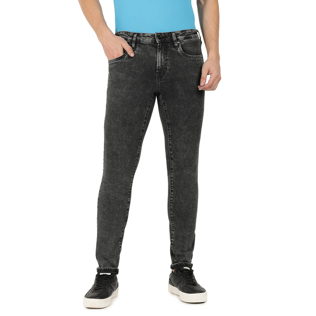 Domenico-Grey Regular Fit Jeans