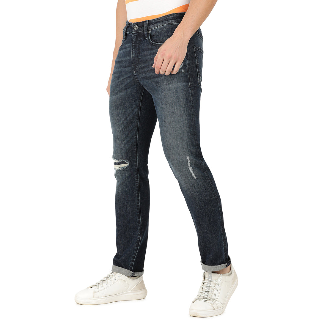 EMILIANO-Blue Comfort Slim Jeans
