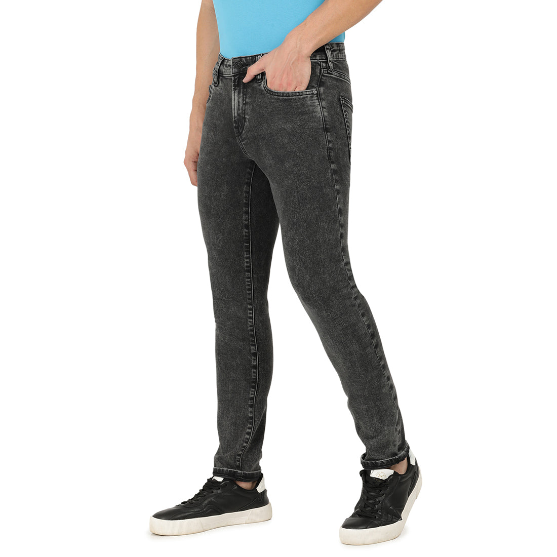 Domenico-Grey Regular Fit Jeans