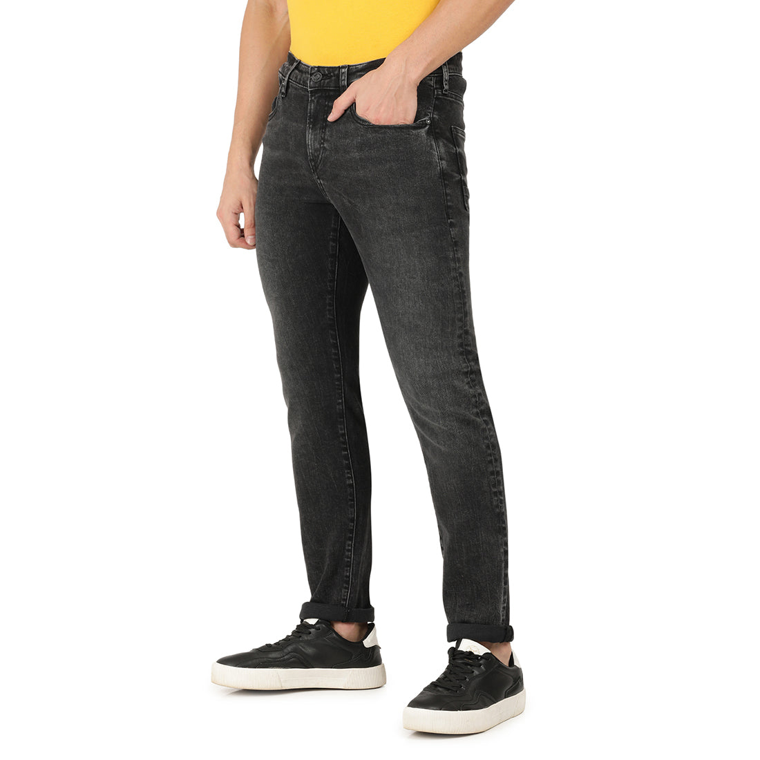 GIOELE-Black Regular Fit Jeans