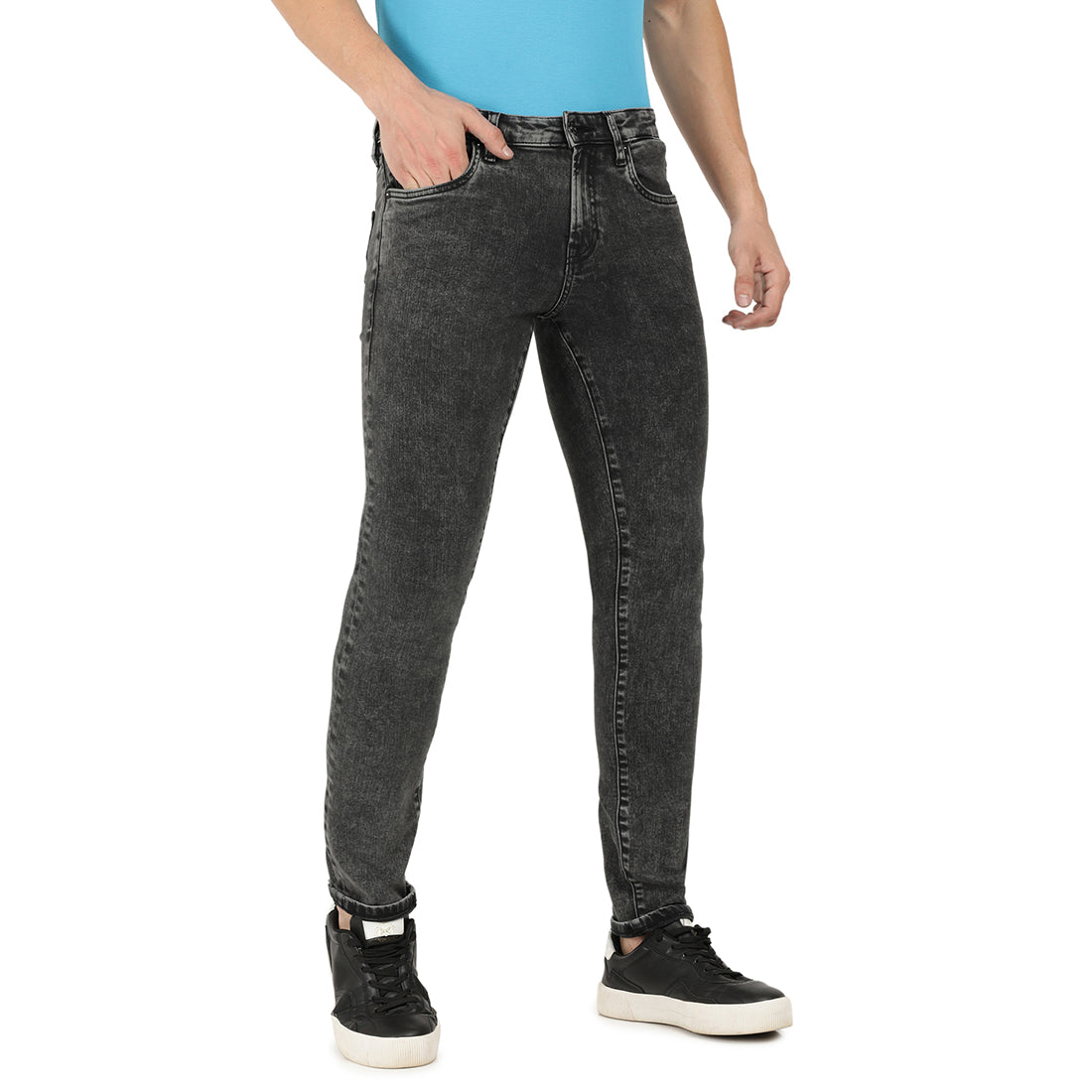 Domenico-Grey Regular Fit Jeans