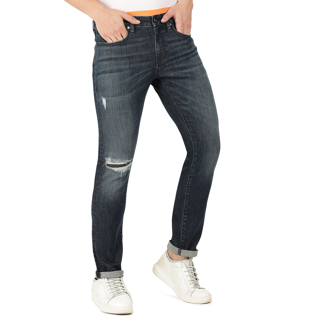 EMILIANO-Blue Comfort Slim Jeans
