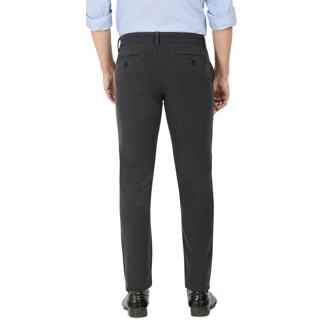 HORN BILL-Charcoal Grey Smart Casual Jeans