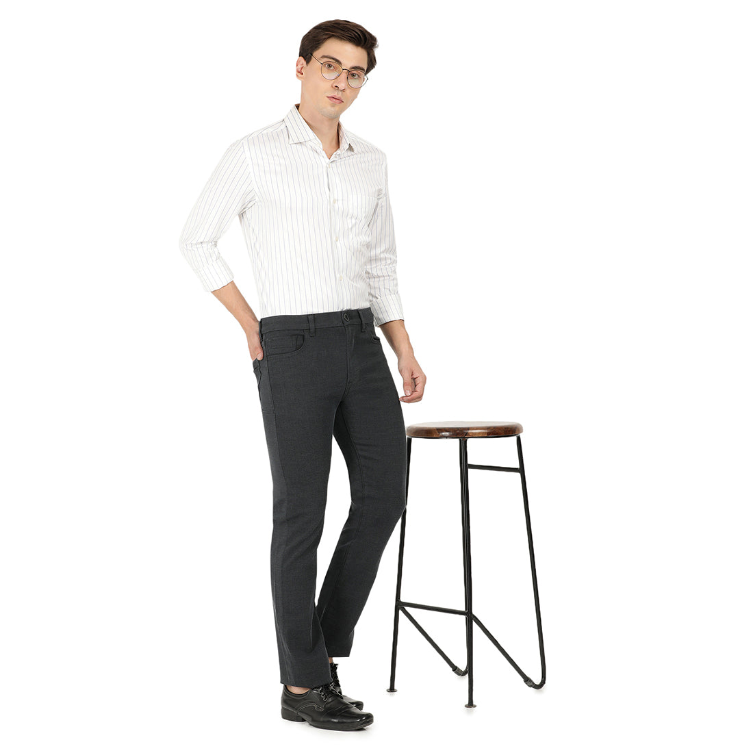 LUDOVICO-Stay Grey Smart Casual Jeans