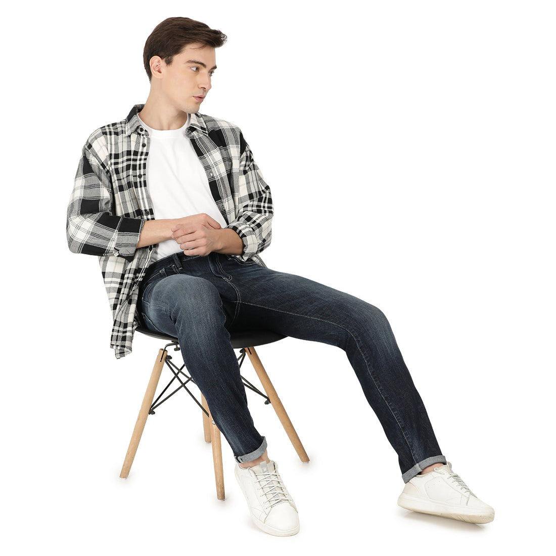 FABRIZIO-Blue Regular Fit Jeans