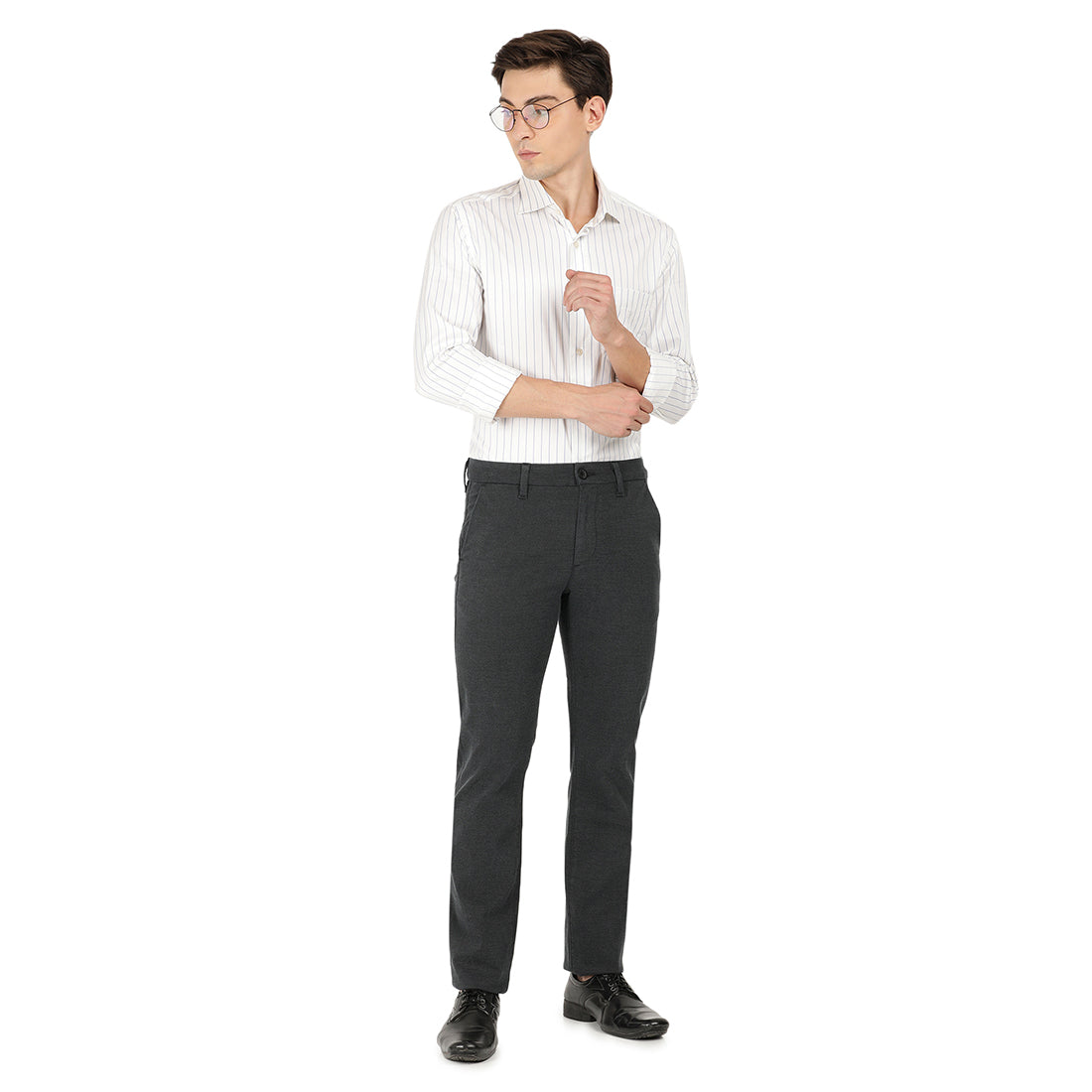 LUCIO-Stay Grey Smart Casual Jeans