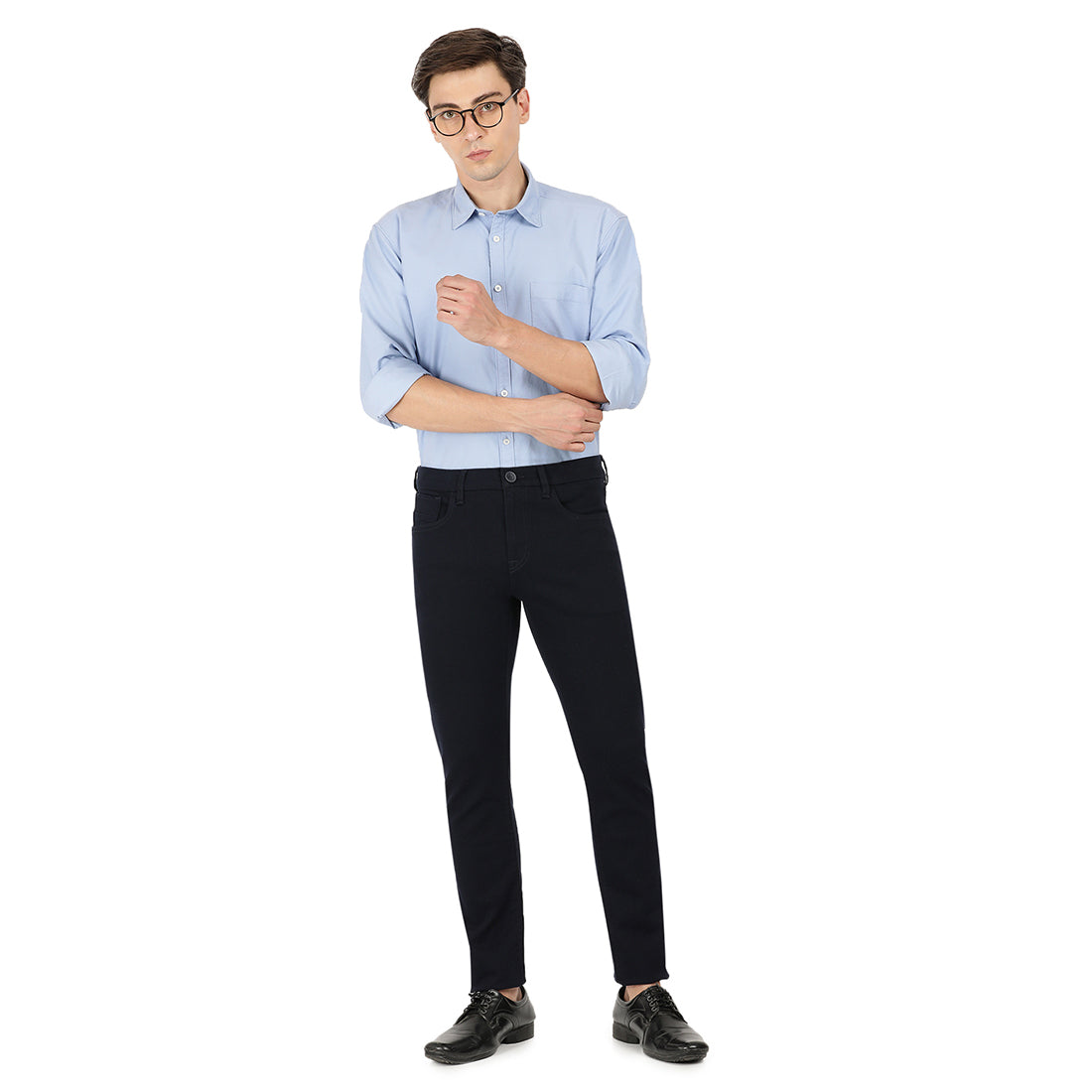 MAGPIE-Navy Blue Smart Casual Jeans