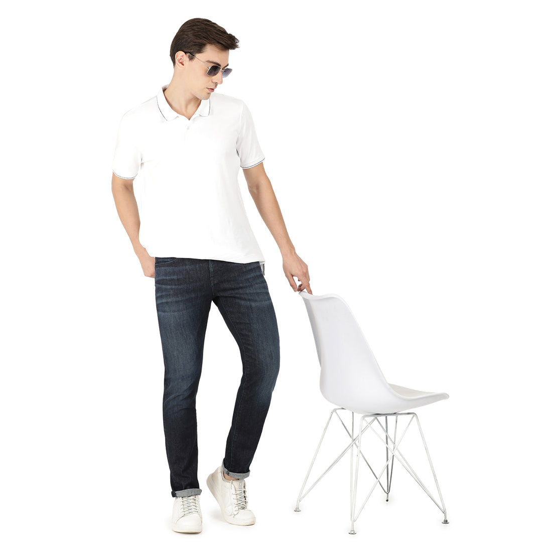 Ezio-Blue Comfort Slim Jeans