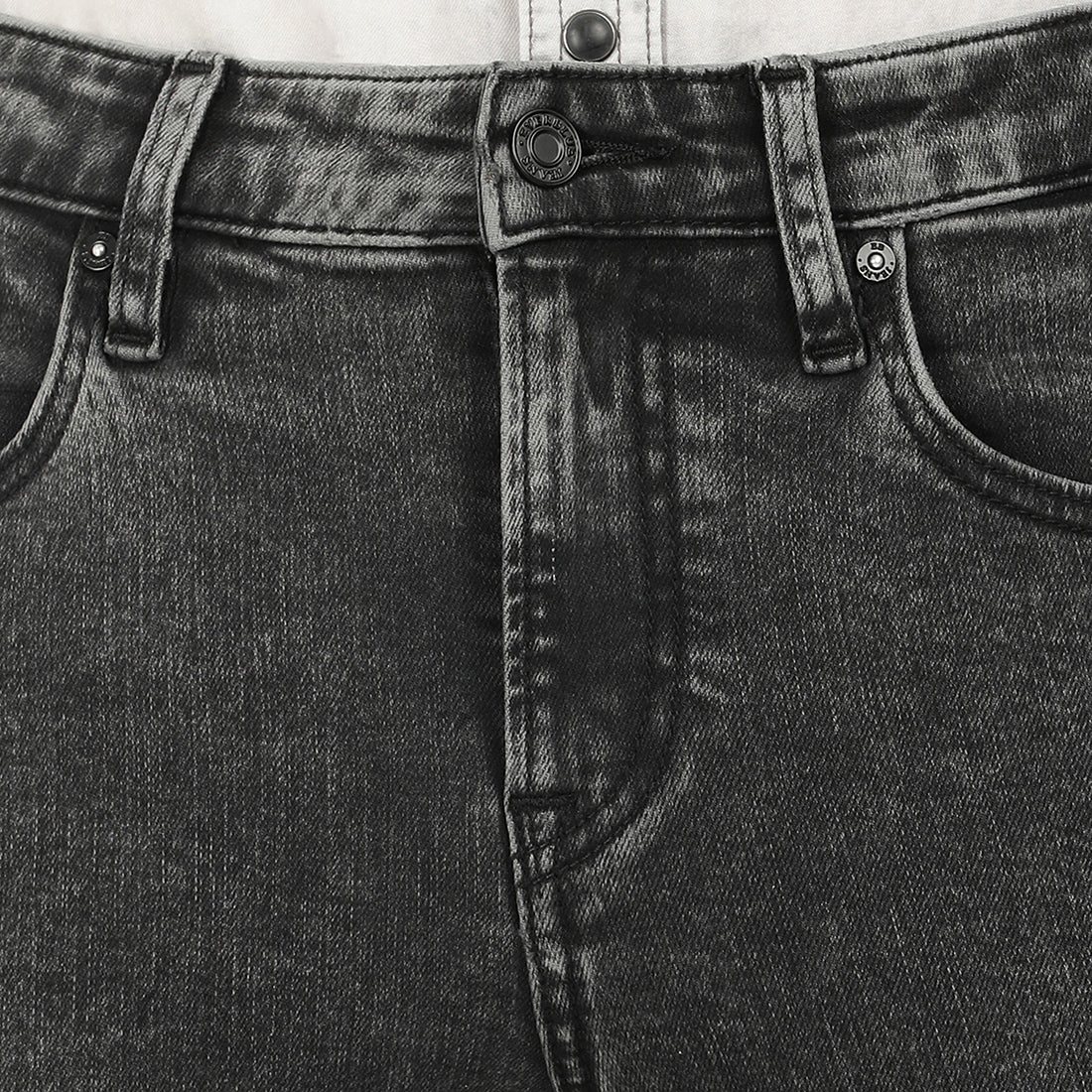 GIANLUCA-Grey Comfort Slim Jeans