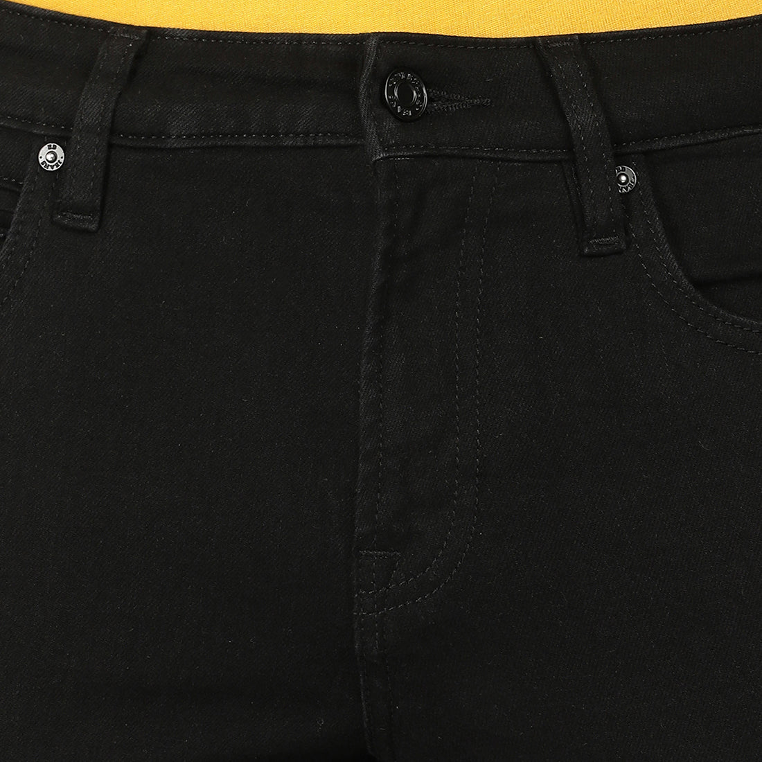 Elio-Black Regular Fit Jeans