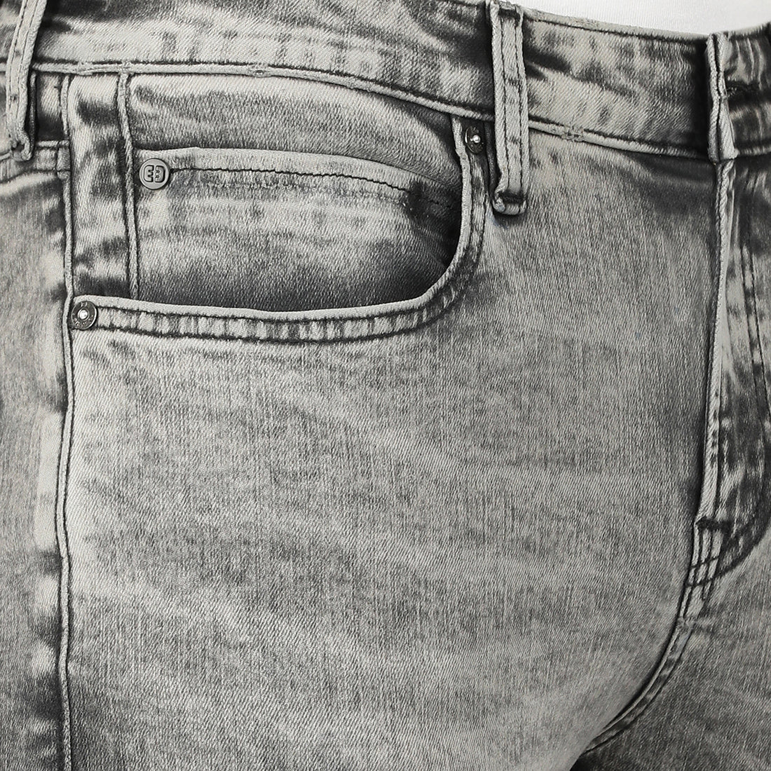GIACOMO-Grey Regular Fit Jeans