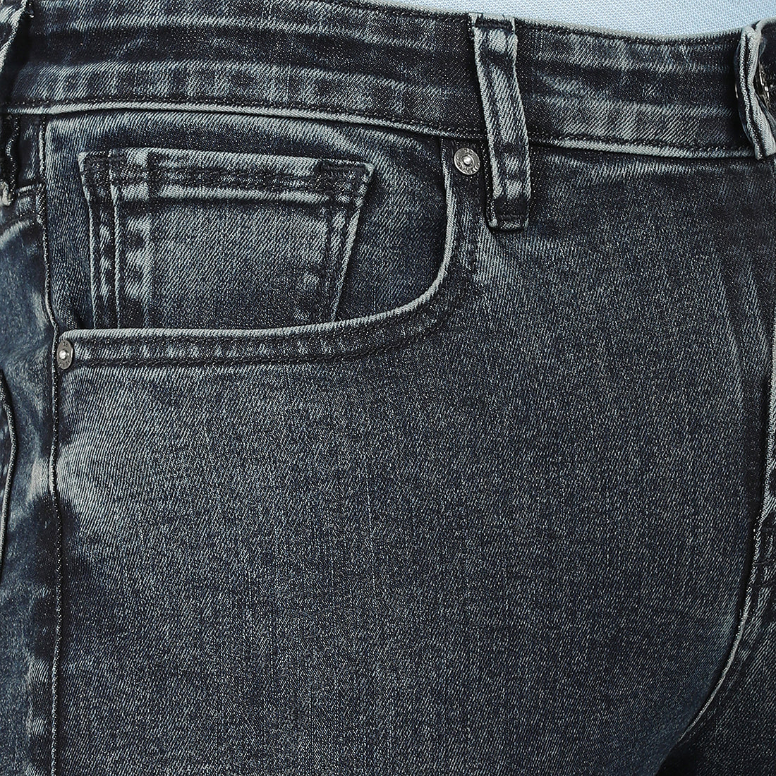 FAUSTO-Blue Regular Fit Jeans