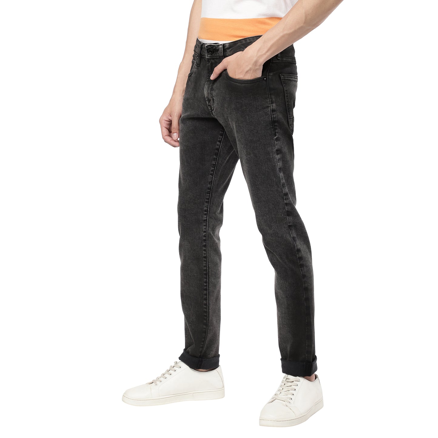 EMERICK-Dark Grey Regular Fit Jeans