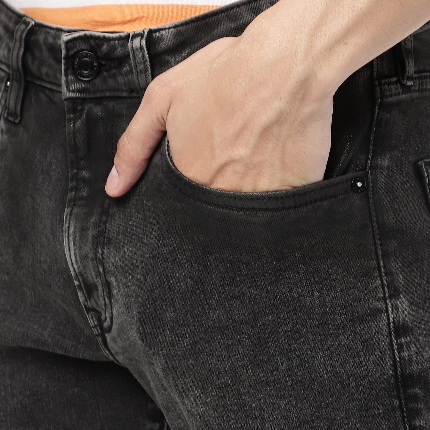 EMERICK-Dark Grey Regular Fit Jeans