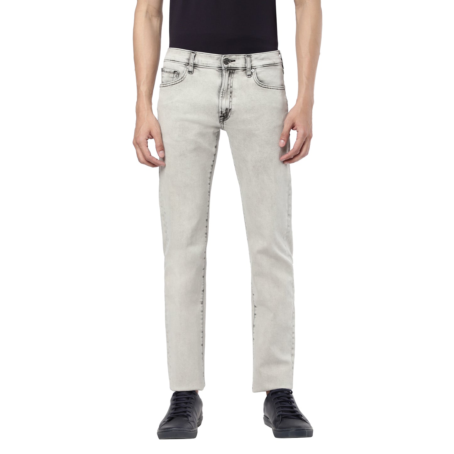 GARETH-Light Grey Regular Fit Jeans