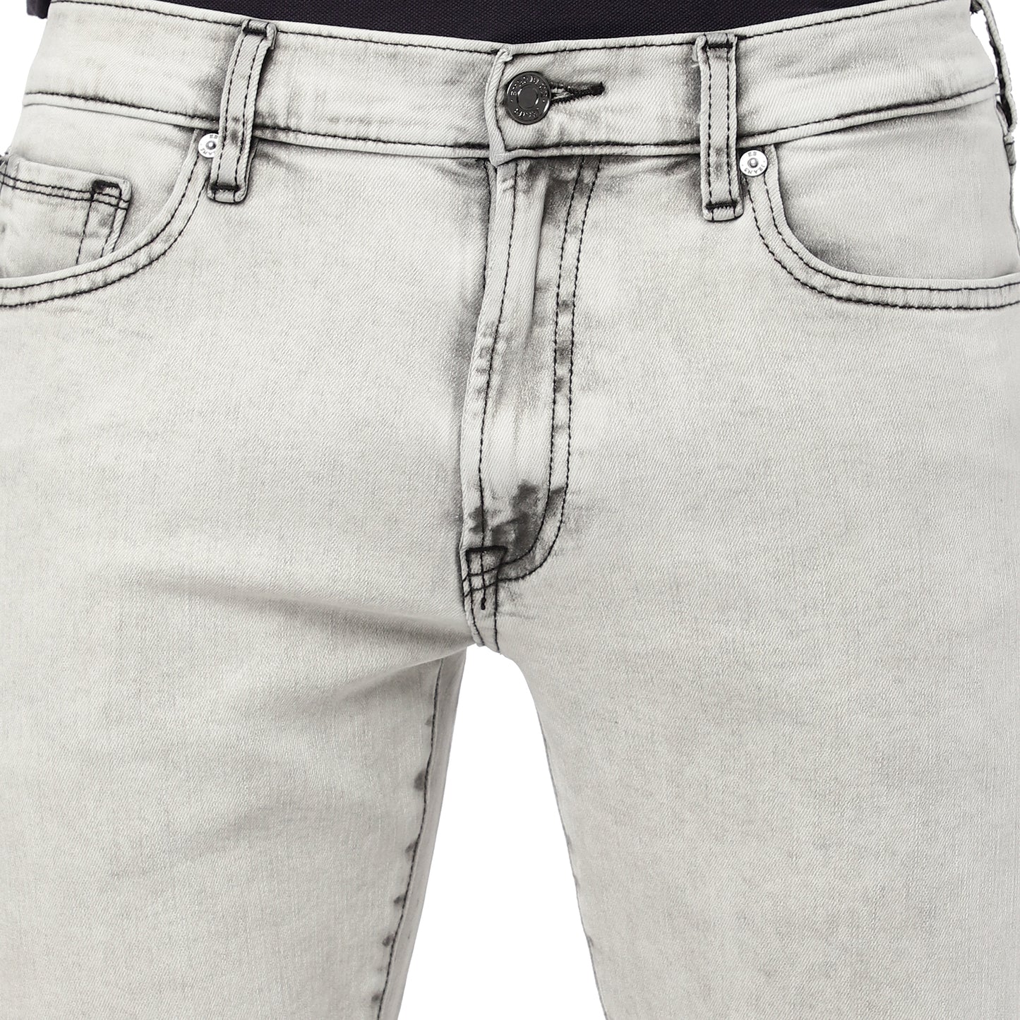 GARETH-Light Grey Regular Fit Jeans