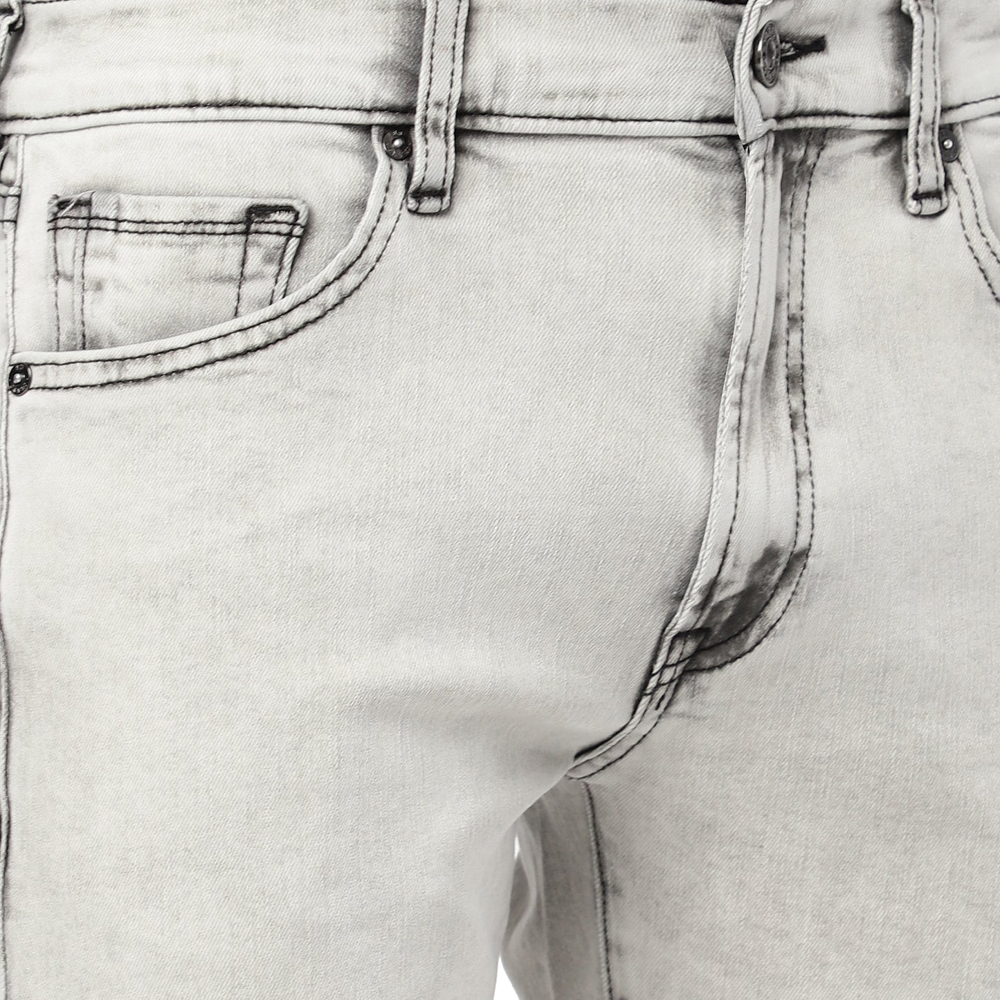 GARETH-Light Grey Regular Fit Jeans