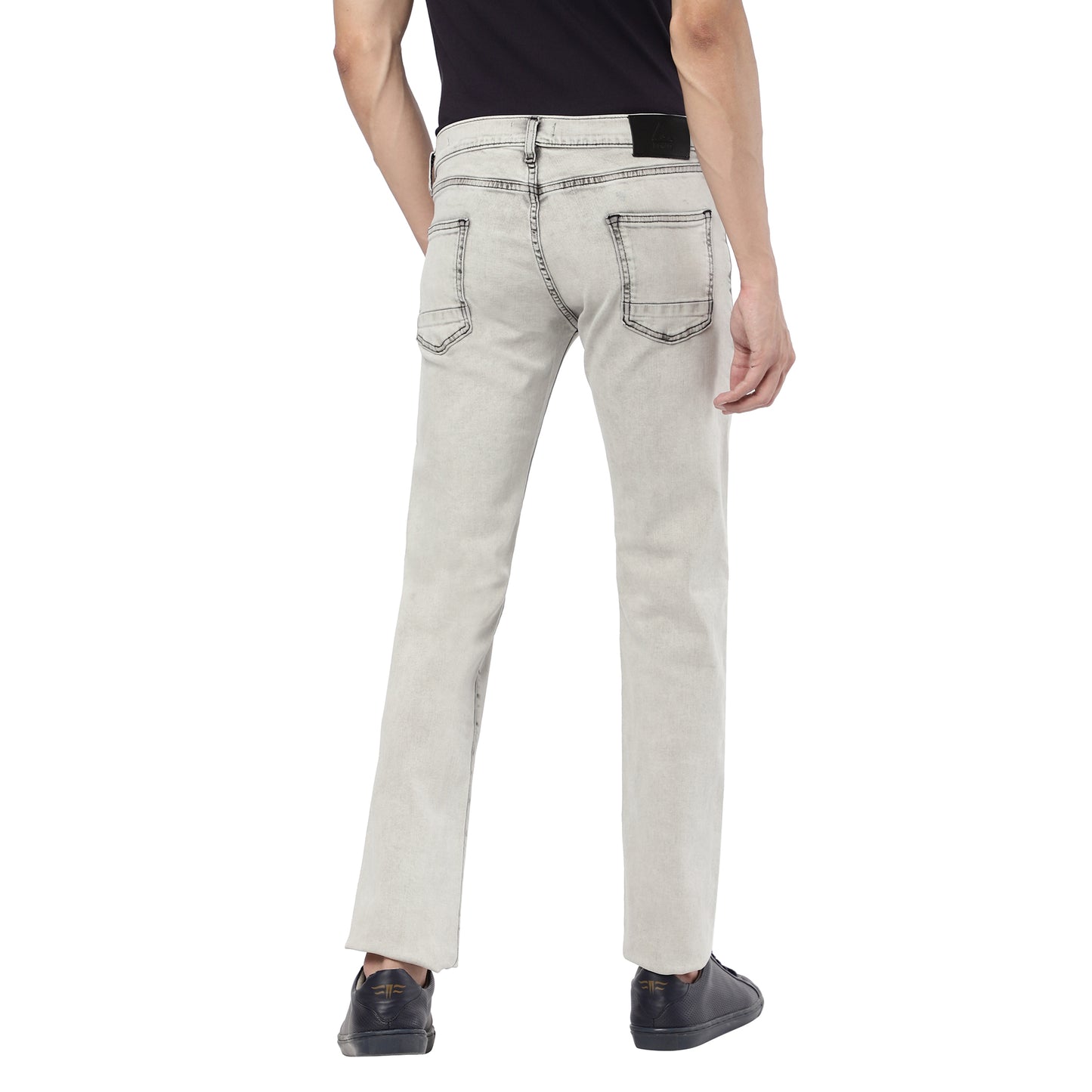 GARETH-Light Grey Regular Fit Jeans