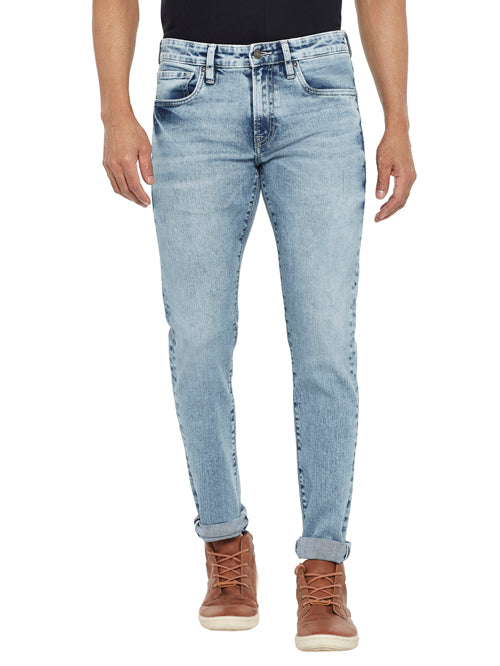 GREALISH-Blue Comfort Slim Jeans