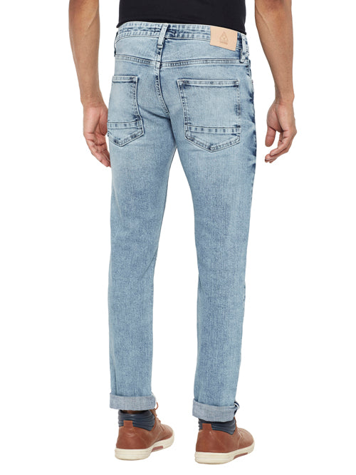 GREALISH-Blue Comfort Slim Jeans