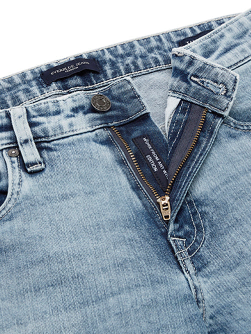 GREALISH-Blue Comfort Slim Jeans