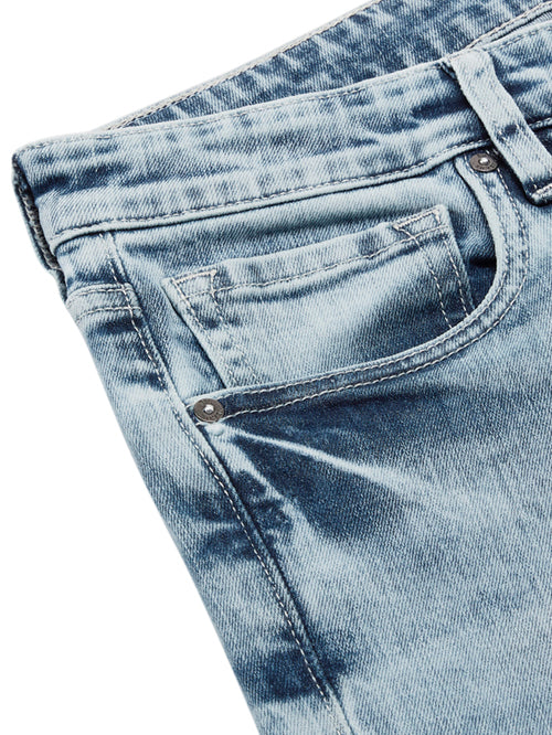 GREALISH-Blue Comfort Slim Jeans