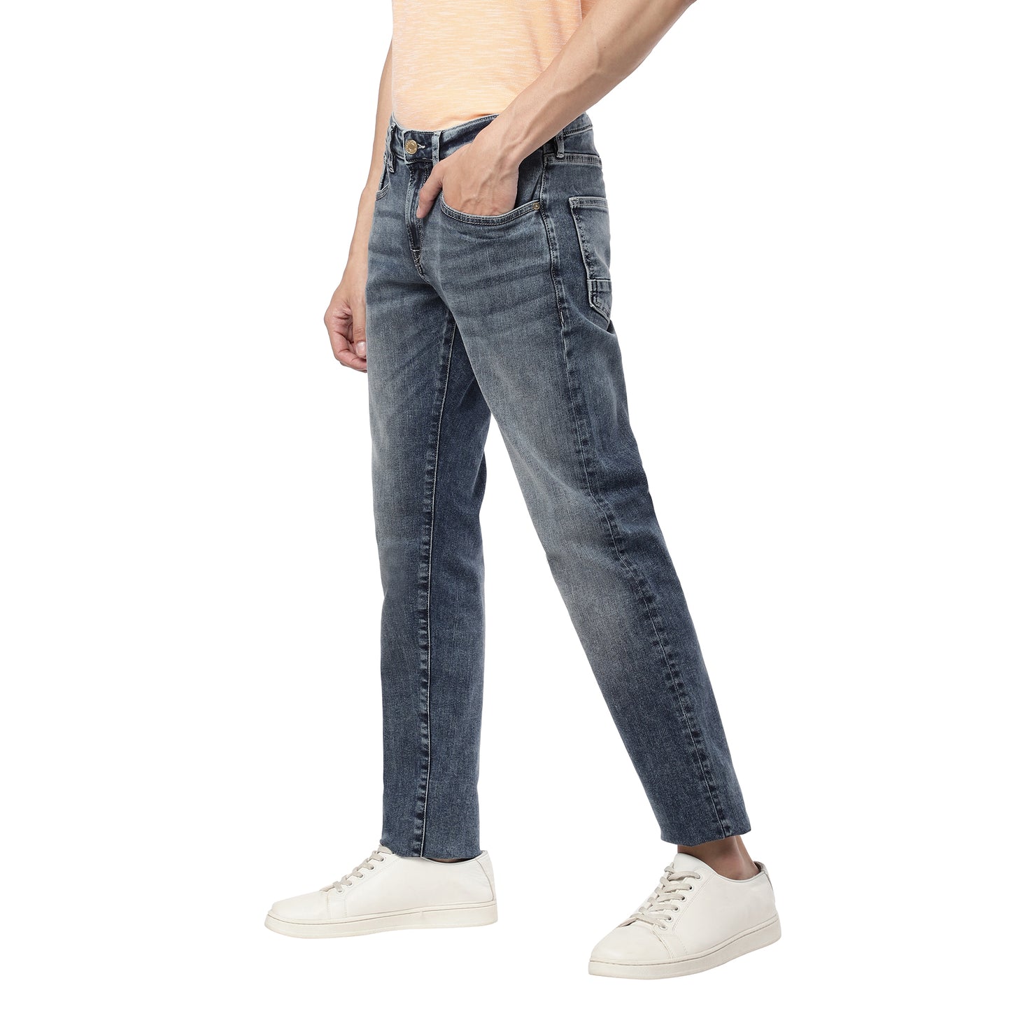 HAZARD-Mid-Blue Regular Fit Jeans