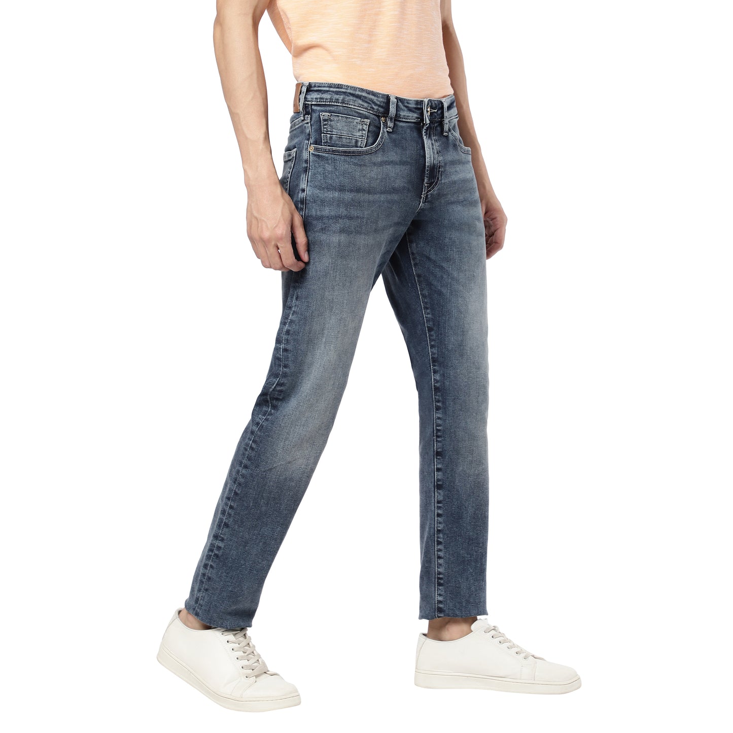 HAZARD-Mid-Blue Regular Fit Jeans
