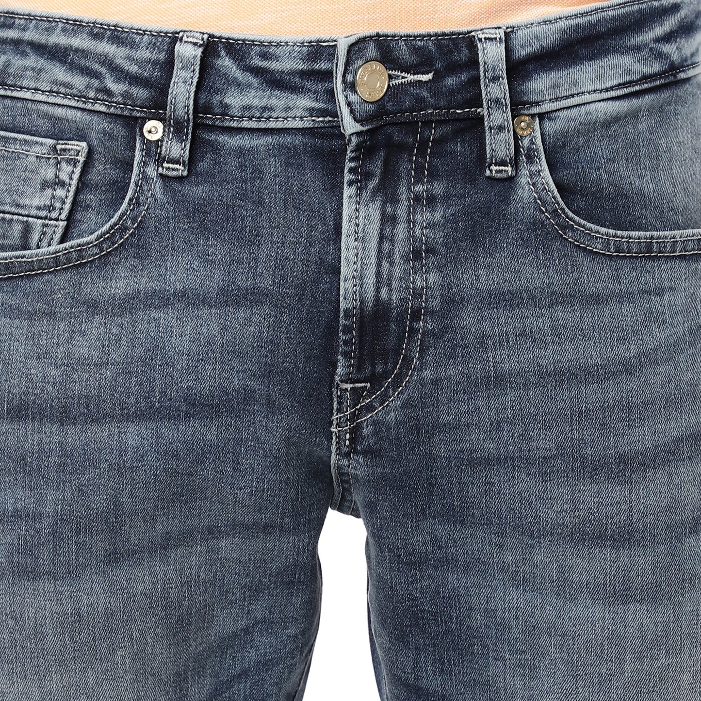 HAZARD-Mid-Blue Regular Fit Jeans