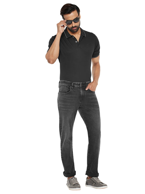 JADON-Black Regular Fit Jeans