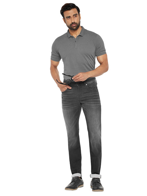 KYLIAN-Black Comfort Slim Jeans