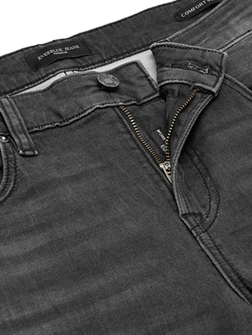 KYLIAN-Black Comfort Slim Jeans
