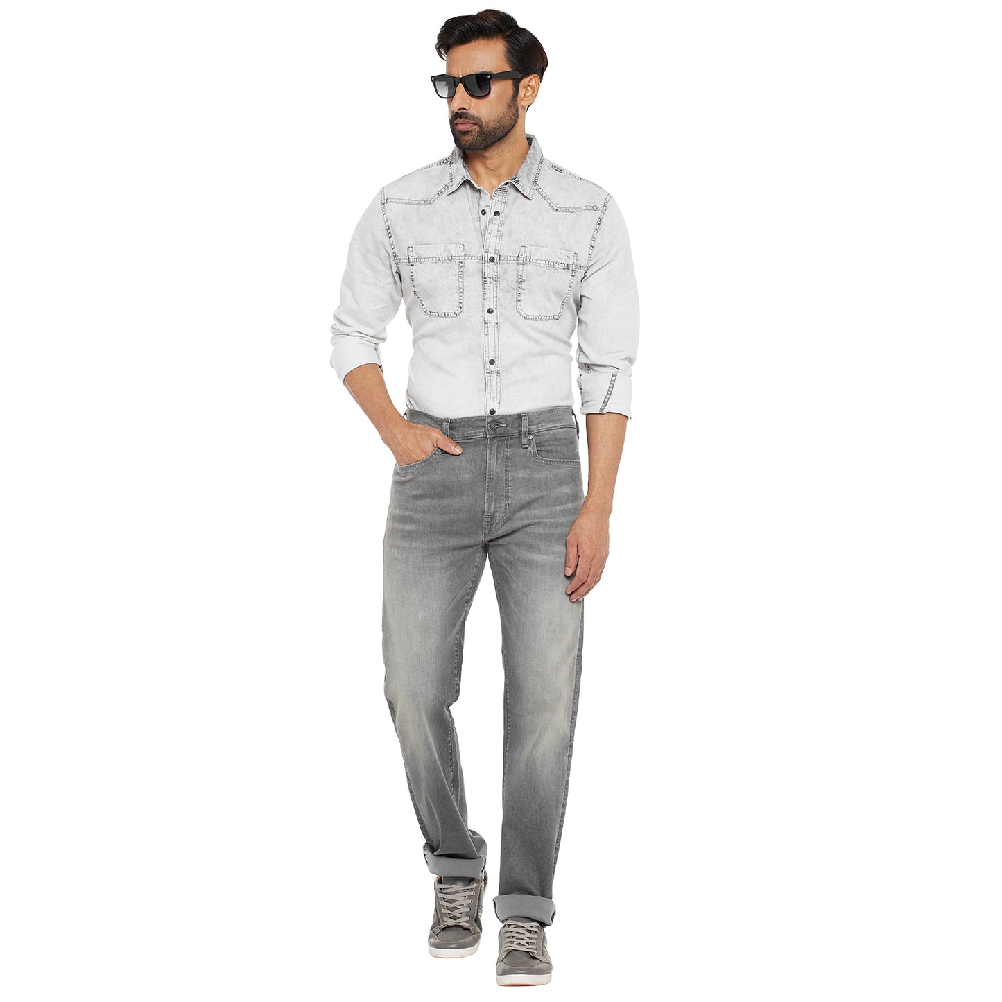 LIONEL-Black Regular Fit Jeans