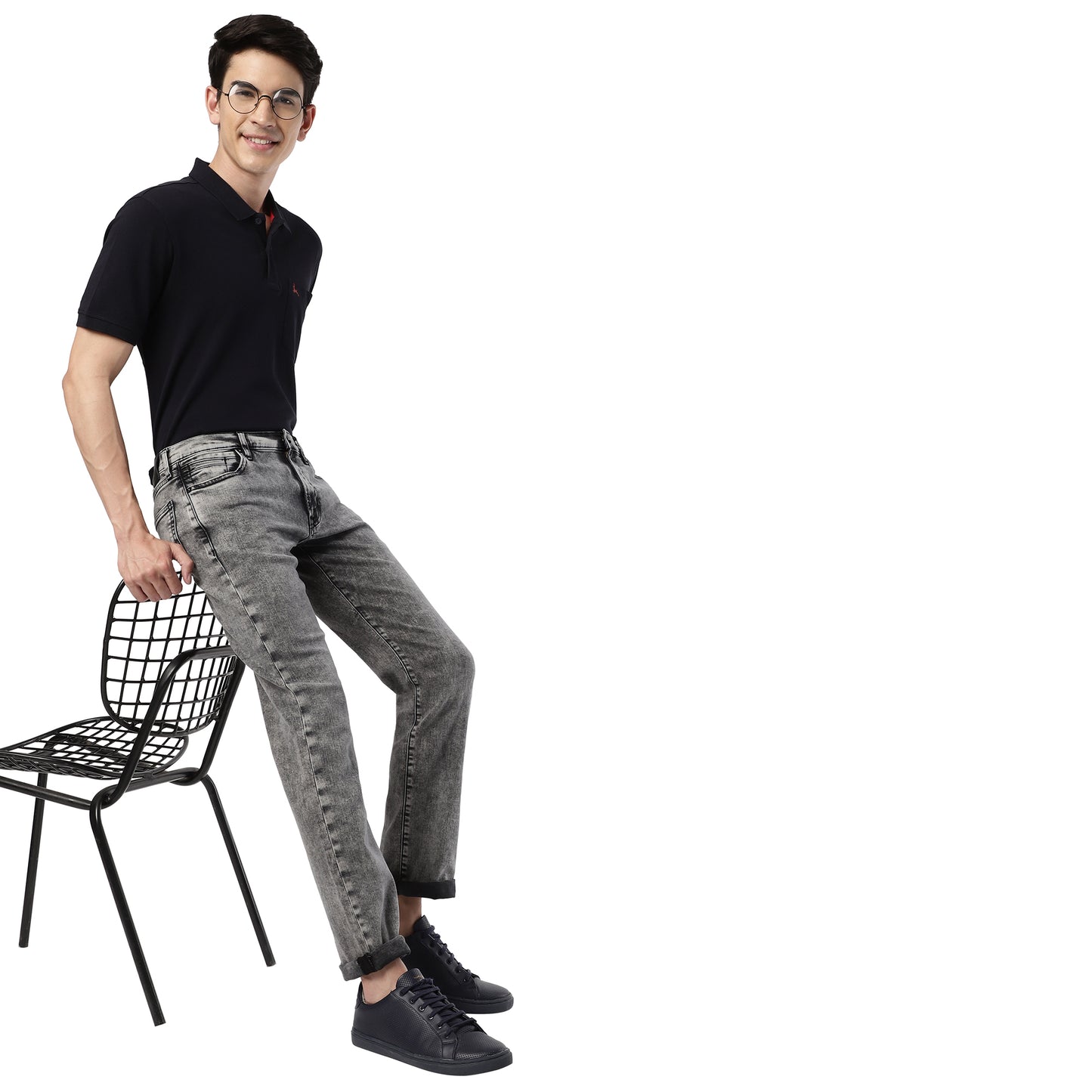 MARCO-Grey Regular Fit Jeans