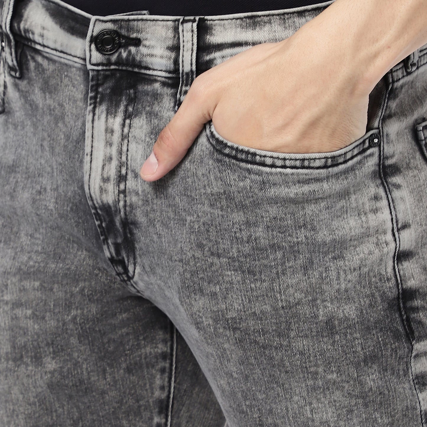 MARCO-Grey Regular Fit Jeans