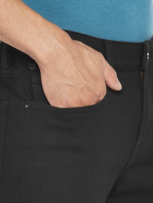 NEUER-Black Comfort Slim Jeans