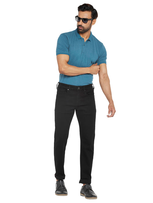 NEUER-Black Comfort Slim Jeans