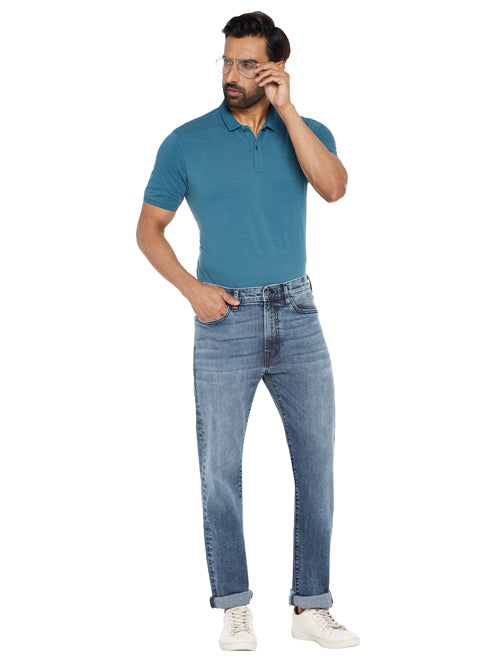 TRENT-Blue Regular Fit Jeans