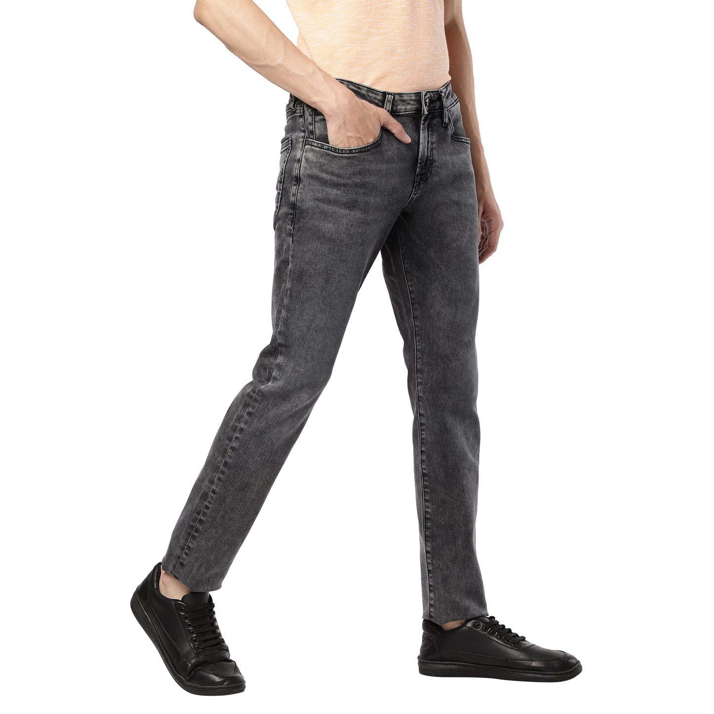 XAVI-Grey Comfort Slim Jeans