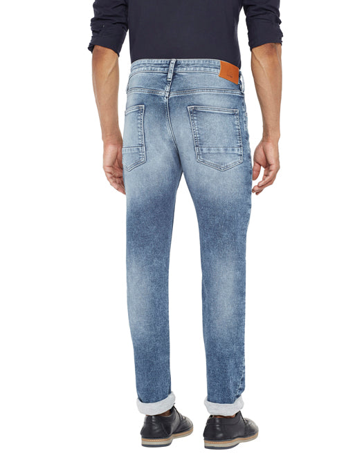 YEDDER-Blue Regular Fit Jeans
