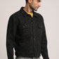 ALAN-MEN BLACK REGULAR FIT JACKET